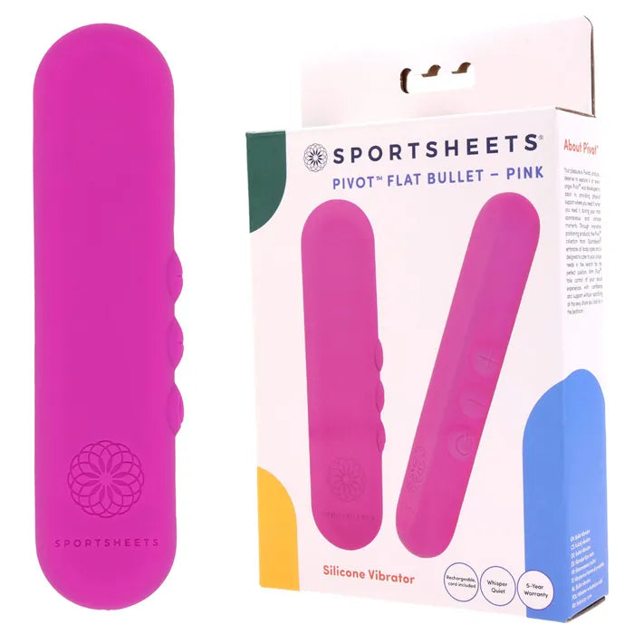 Sportsheets Pivot Flat USB Rechargeable Bullet Vibrator Sportsheets