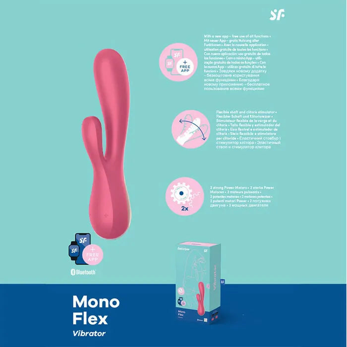 Satisfyer Mono Flex App Controlled USB Rechargeable Rabbit Vibrator Satisfyer
