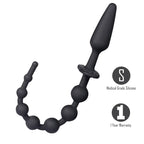 Maia SORRA Anal Plug With Beads Black Maia Toys