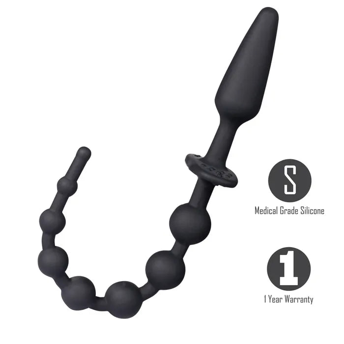 Maia SORRA Anal Plug With Beads Black Maia Toys
