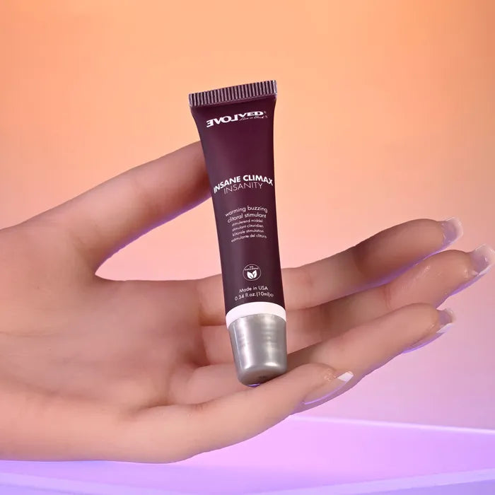 Evolved INSANE CLIMAX INSANITY Warming Buzzing Clitoral Stimulation Gel 10ml Secondary image