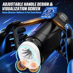 CyberSkin The Wing USB Rechargeable Thrusting & Massaging Auto Masturbator With Heater Black CyberSkin