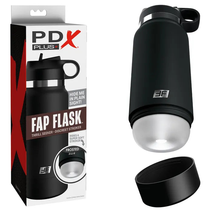 Pipedream PDX Plus Fap Flask Thrill Seeker Frosted Discreet Stroker Pipedream Main image