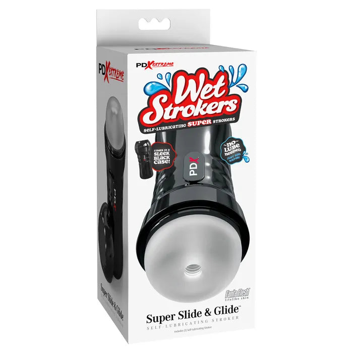 Pipedream PDX Extreme Wet Strokers Super Slide & Glide Stroker Clear Secondary image