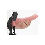 Shots Toys REALROCK Vibrating Hollow Strap On With Balls 23cm Shots Toys