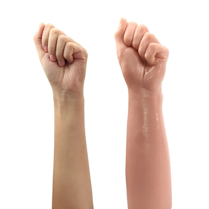Lovetoy King Sized Realistic Bitch Fist Dildo 12 Inch Flesh Lovetoy