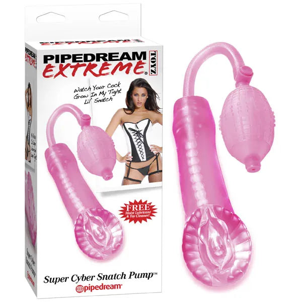 Pipedream Extreme Toyz Super Cyber Snatch Pump Masturbator Pink Pipedream