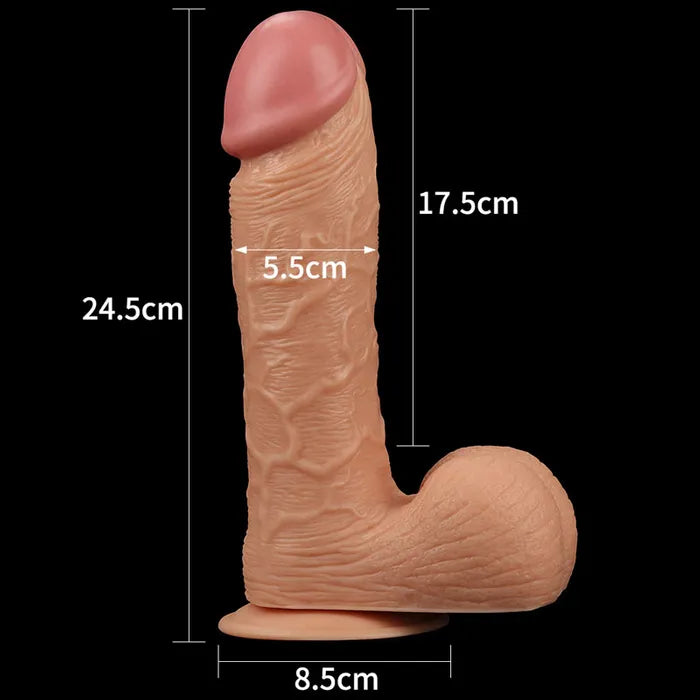 Lovetoy King Size Realistic Dildo Flesh Secondary image
