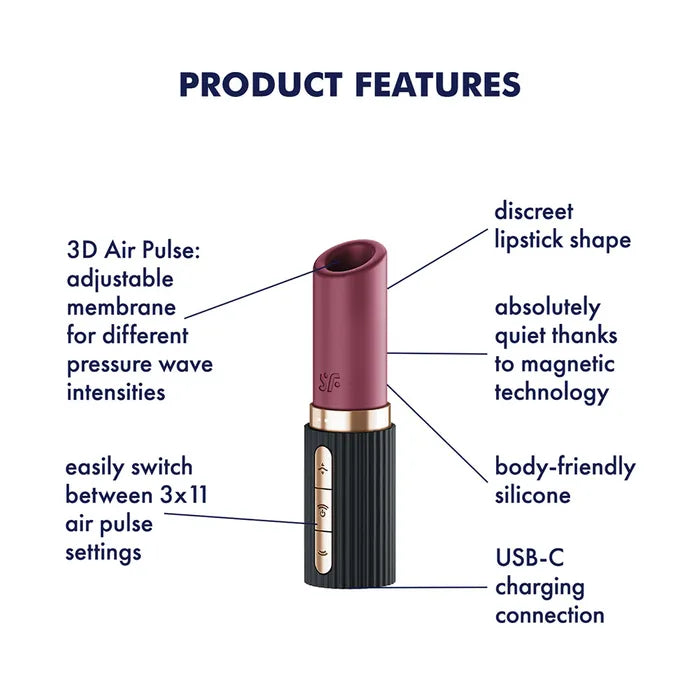 Satisfyer Pro 2 Kiss USB Rechargeable Air Pulse Stimulator Satisfyer