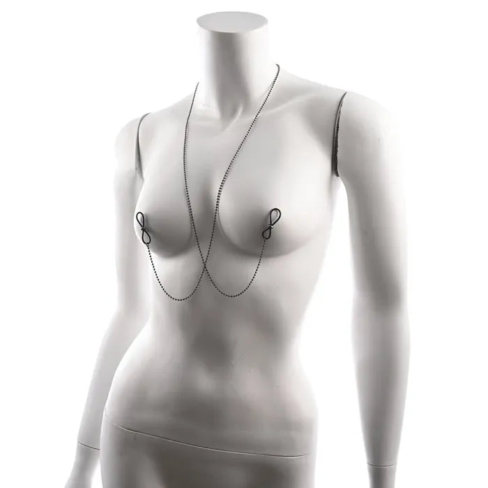 Sportsheets S&M Exs & Ohs Body Jewelry With Nipple Ties Sportsheets