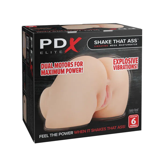 Pipedream PDX Elite Shake That Ass USB Rechargeable Vibrating Mega Masturbator Pipedream