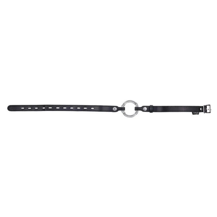 EDGE Interchangeable Ring Gag Mouth Gag Restraint With 2 Interchangeable Pieces Black Sportsheets