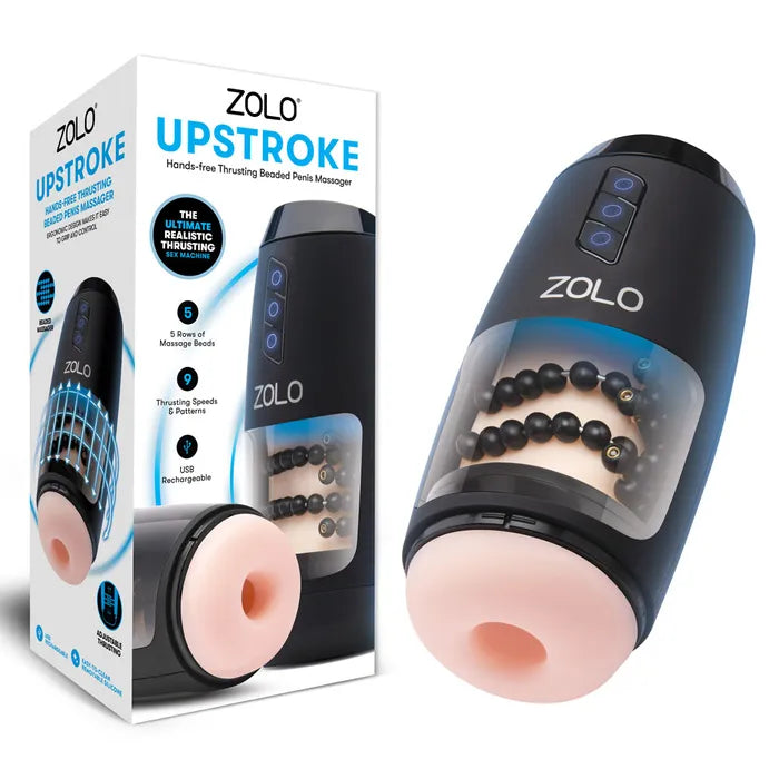 Zolo Upstroke USB Rechargeable Auto Thrusting Masturbator Flesh Zolo Main image