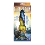 Icon Brands Alien Nation Phoenix USB Rechargeable Thrusting Fantasy Dong With Remote 25.4cm Gold / Blue & Black Icon Brands