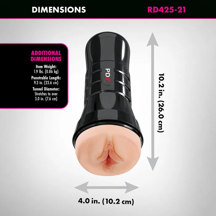 Pipedream PDX Wet Pussies Super Luscious Lips Vagina Stroker XXL Flesh Pipedream