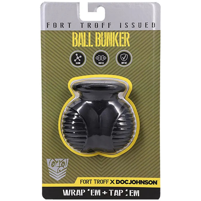 Doc Johnson Fort Troff Ball Bunker Ball Stretcher Black Doc Johnson