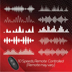 Icon Brands Red Dot Rings V2 USB Rechargeable Vibrating Cock Ring With Remote Black Icon Brands