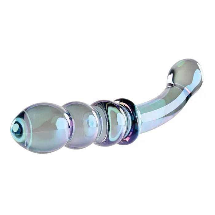 Gender X LUSTROUS GALAXY WAND Glass Double Ended Massager 18.5cm Blue / Violet Gender X