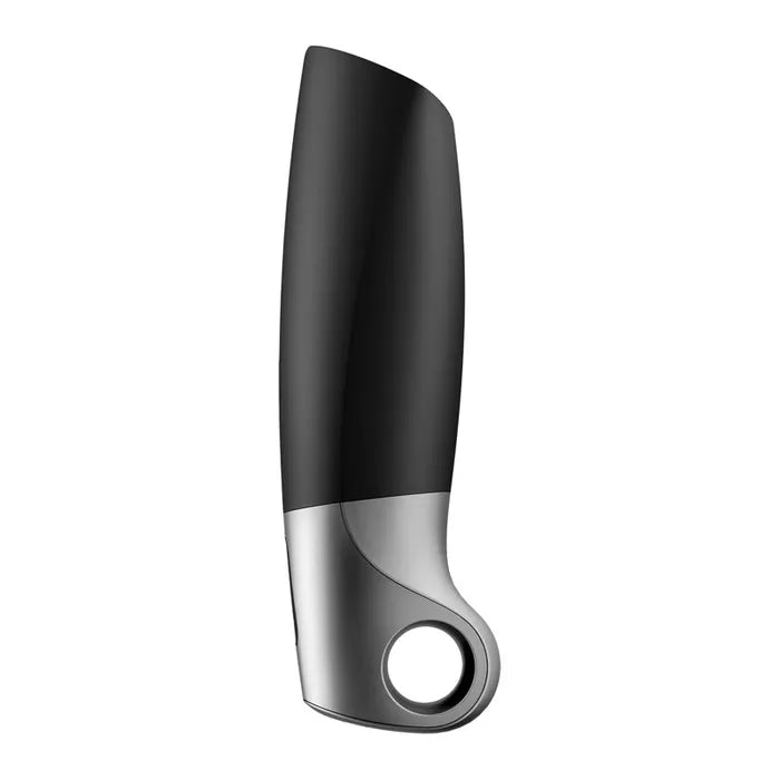Satisfyer Power USB Rechargeable Vibrating Masturbator With App Control Black Satisfyer