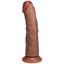 Shots Toys REALROCK Vibrating Cock USB Rechargeable Vibrating Dong 6 Inch Tan Shots Toys