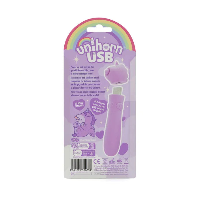 Creative Conceptions Unihorn Karma USB Rechargeable Vibrating Bullet Vibrator Creative Conceptions