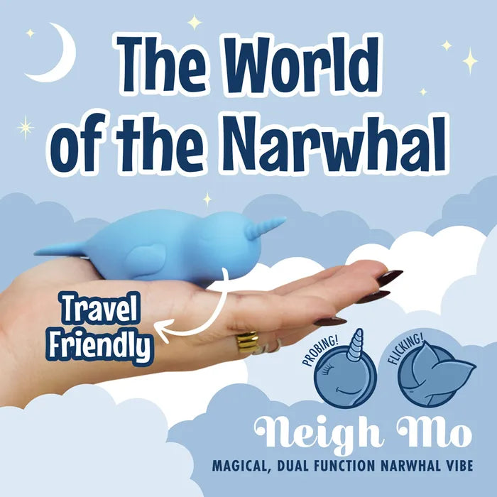 Creative Conceptions Unihorn of the Sea Neigh Mo The Narwhal USB Rechargeable Dual Motor Stimulator Creative Conceptions