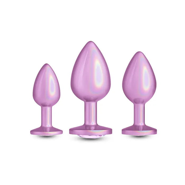 NS Novelties Rear Assets Trainer Kit Metallic Butt Plugs Set Of 3 Sizes Secondary image