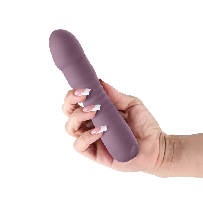 NS Novelties Lust N Dreams Poise Mauve USB Rechargeable Thrusting Vibrator NS Novelties Main image