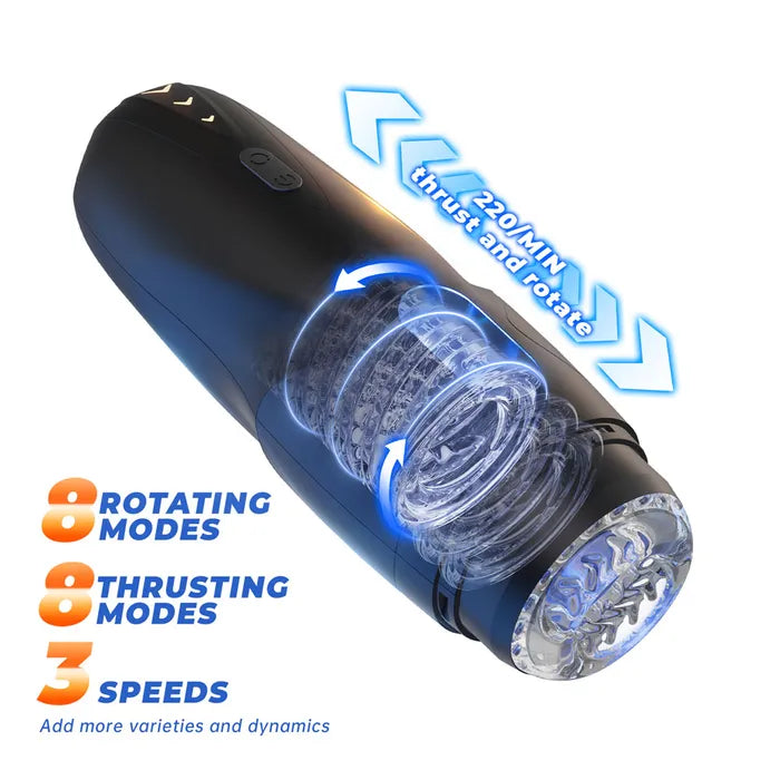 CyberSkin The Galaxy Voy USB Rechargeable Thrusting & Rotating Auto Masturbator With Heater Secondary image