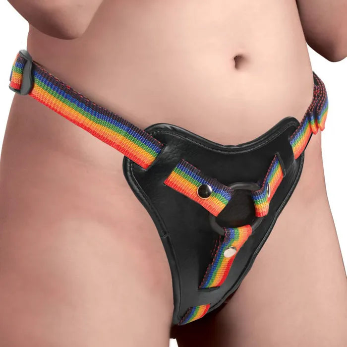 XR Brands Strap U Take The Rainbow Universal Strap On Harness (Probe Not Included) Secondary image