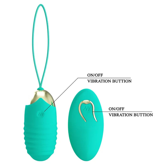 Party Up IAN USB Rechargeable Vibrating Egg Vibrator With Wireless Remote Party Up