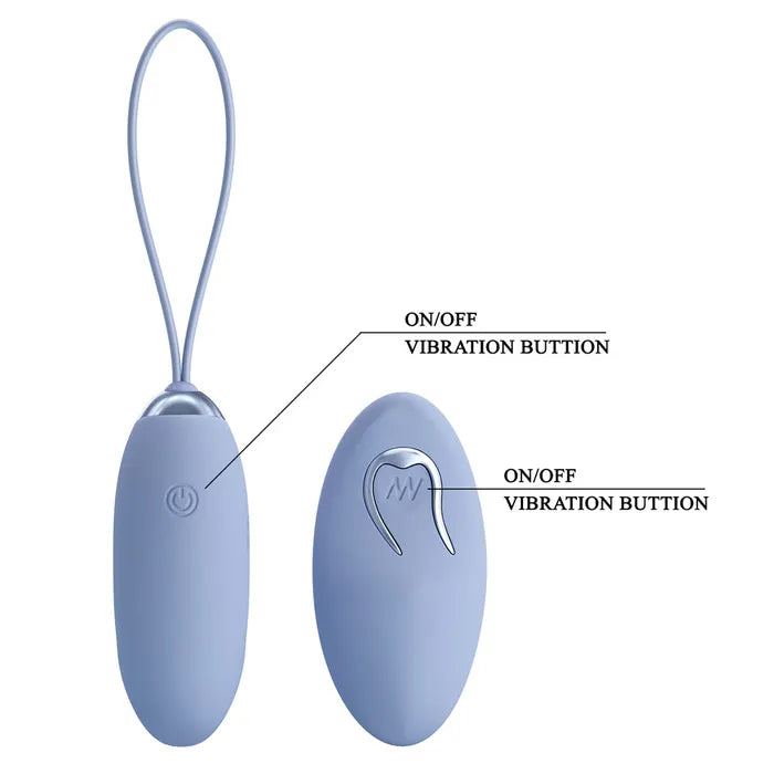 Party Up IVAN Remote USB Rechargeable Vibrating Egg Vibrator With Wireless Remote Party Up