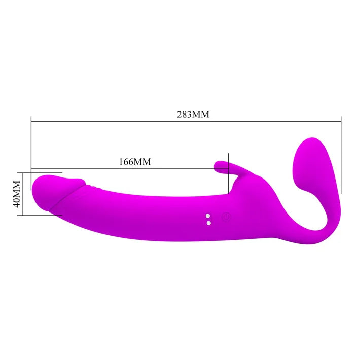 Party Up OLIVER USB Rechargeable Strapless Strap On 28.3cm Party Up
