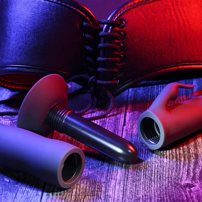 Evolved HEAVENLY HARNESS - Black USB Rechargeable Strap-On Kit Evolved