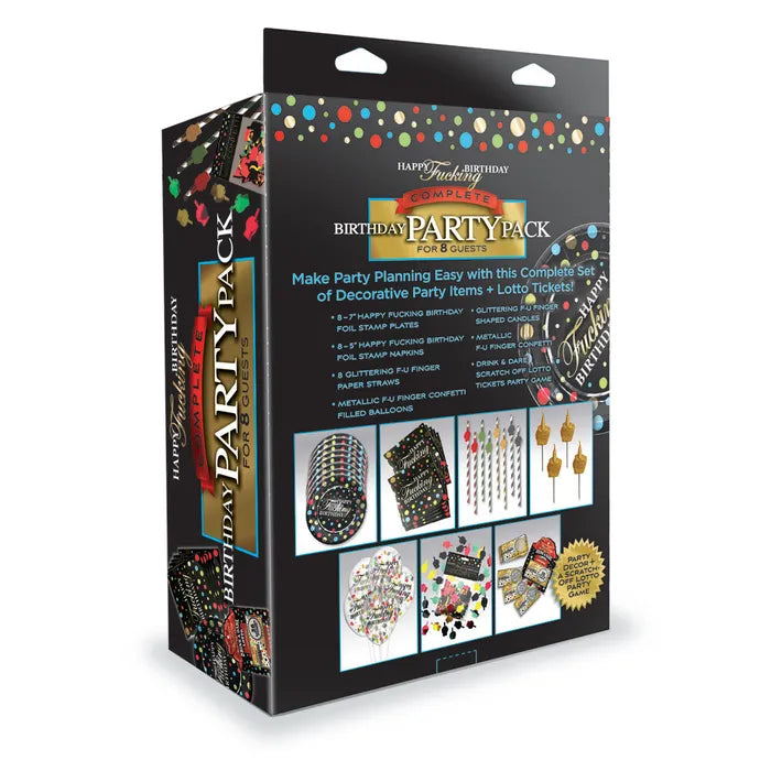 Little Genie Happy F**king Birthday Complete Party Pack Party Set For 8 People Secondary image