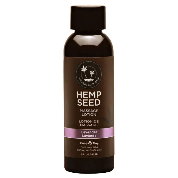 Earthly Body Hemp Seed Massage Scented Lotion 59ml Bottle Secondary image