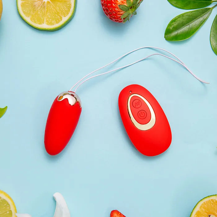 Maia SHORTCAKE USB Rechargeable Vibrating Egg Vibrator With Wireless Remote Maia Toys