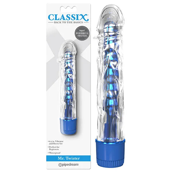 Pipedream Classix Mr Twister Vibrator With Clear Sleeve 6 Inch Secondary image