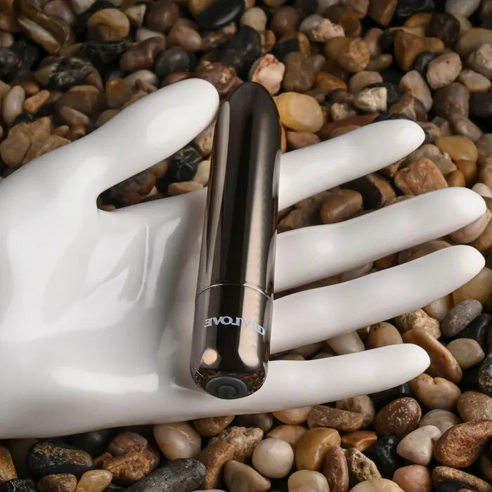 Evolved REAL SIMPLE Chrome USB Rechargeable Bullet Vibrator 10cm Evolved