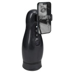 PUMPED Virtuo Gunmetal USB Rechargeable Sucking & Vibrating Auto Masturbator Shots Toys