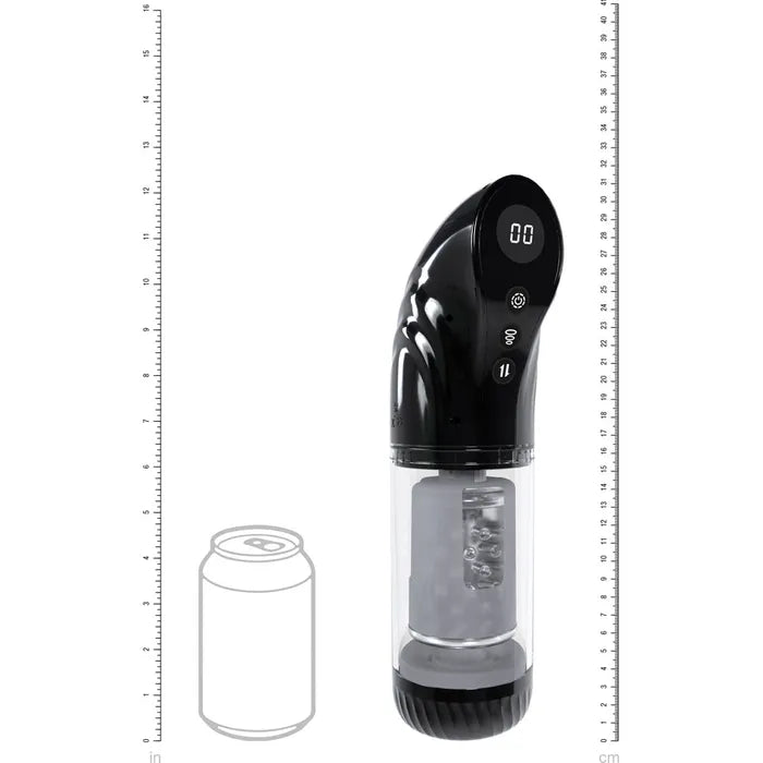 Shots Toys PUMPED Strokemate USB Rechargeable Sucking Rotating & Thrusting Auto Masturbator Shots Toys
