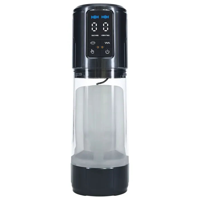 Shots Toys PUMPED UltraLift Gunmetal USB Rechargeable Auto Masturbator Shots Toys