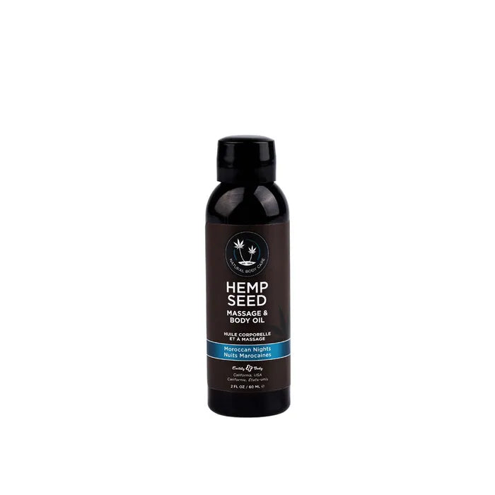 Earthly Body Hemp Seed Scented Massage & Body Oil 59ml Bottle Earthly Body