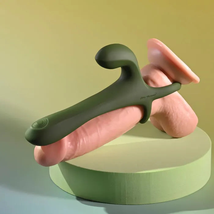 Zero Tolerance STRAP TAP & GO USB Rechargeable Vibrating & Tapping Penis Sleeve With Wireless Remote Zero Tolerance