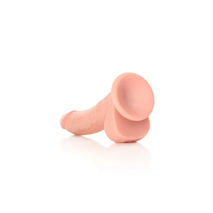 Shots Toys REALROCK Realistic Regular Curved Dong With Balls 8 Inch Shots Toys