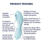 Satisfyer Curvy Trinity 5 USB Rechargeable Air Pulse Stimulator & Vibrator With App Control Satisfyer
