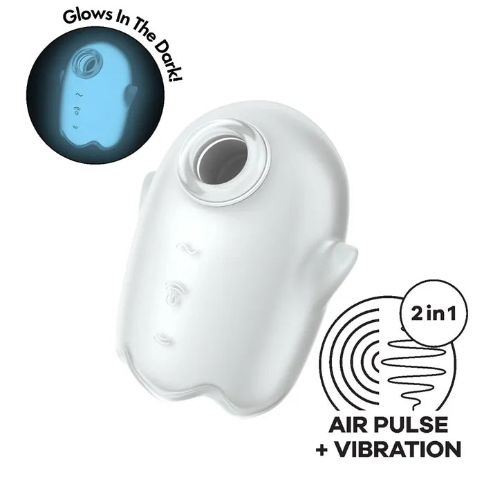 Satisfyer Glowing Ghost Glow In Dark USB Rechargeable Air Pulse Stimulator Satisfyer