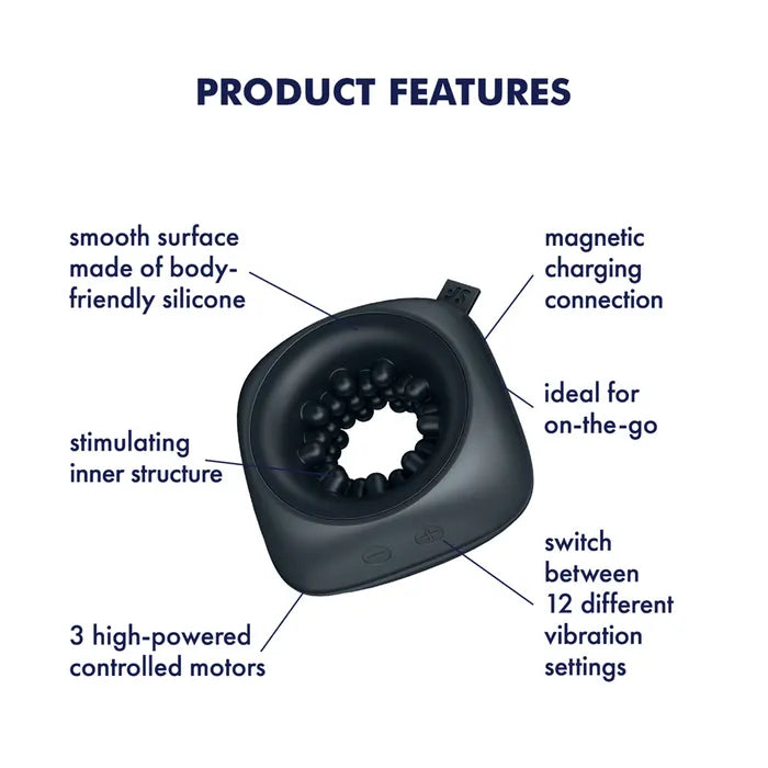 Satisfyer Ring Stroker Rechargeable Vibrating Masturbator Satisfyer