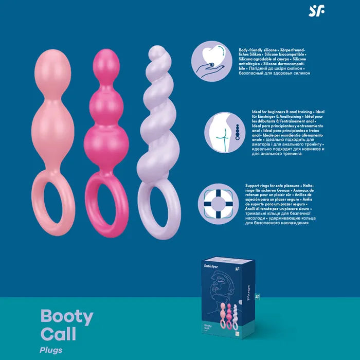 Satisfyer Booty Call Butt Plugs Set Of 3 Satisfyer
