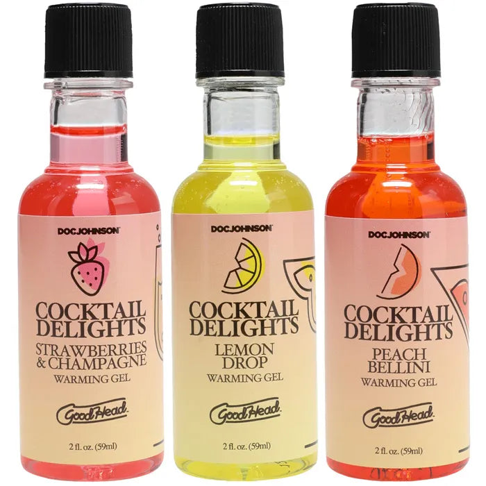 Doc Johnson GoodHead Cocktail Delights Flavoured Warming Oral Sex Gels 59ml Bottles Set of 3 Secondary image